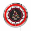 Holland Bar Stool Co Arizona Coyotes Double Neon 19" Clock, NHL Clk19AriCoy